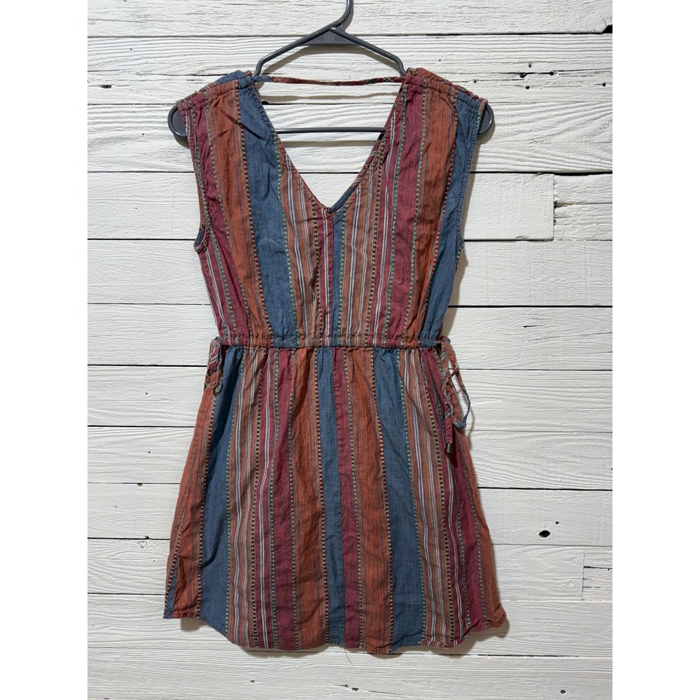 Universal Thread Mini Dress Womens XS Multi Color Striped V-Neck Good Condition - Picture 5 of 5